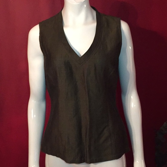 Andre Oliver Linen Top size 10 - Picture 1 of 5